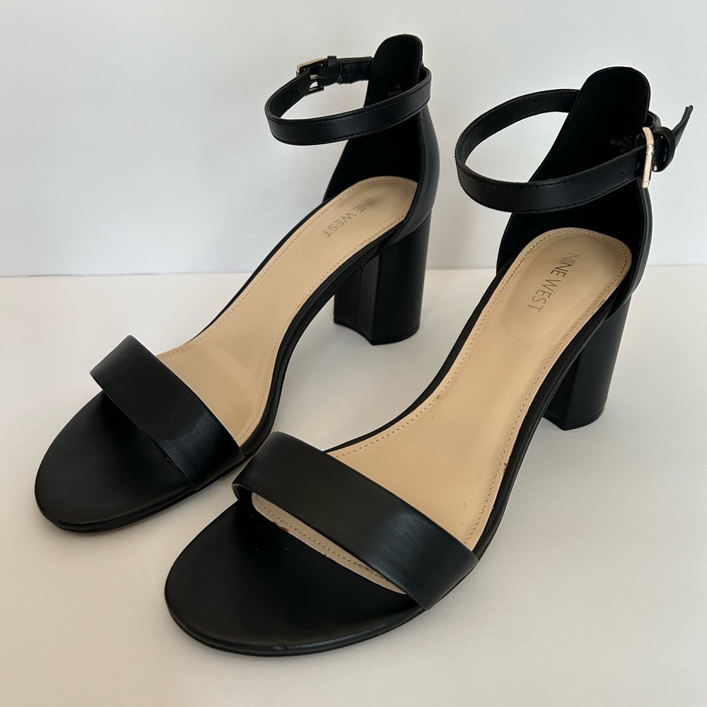 Nine West Sandy 3 block heel sandals